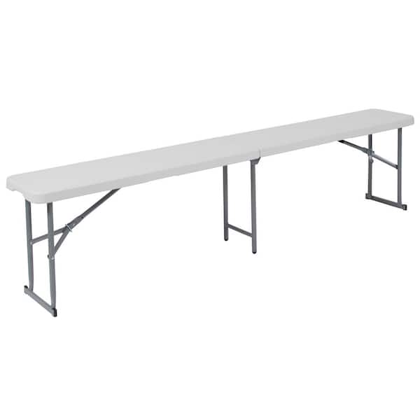Carnegy Avenue White Dining Bench 71 in. .