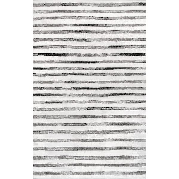 nuLOOM Magdalen Modern Vintage Gray 5 ft. x 8 ft. Area Rug
