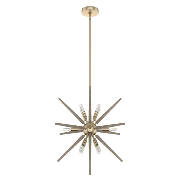 Hunter Jupiter 12-Light Alturas Gold Sputnik Pendant Light
