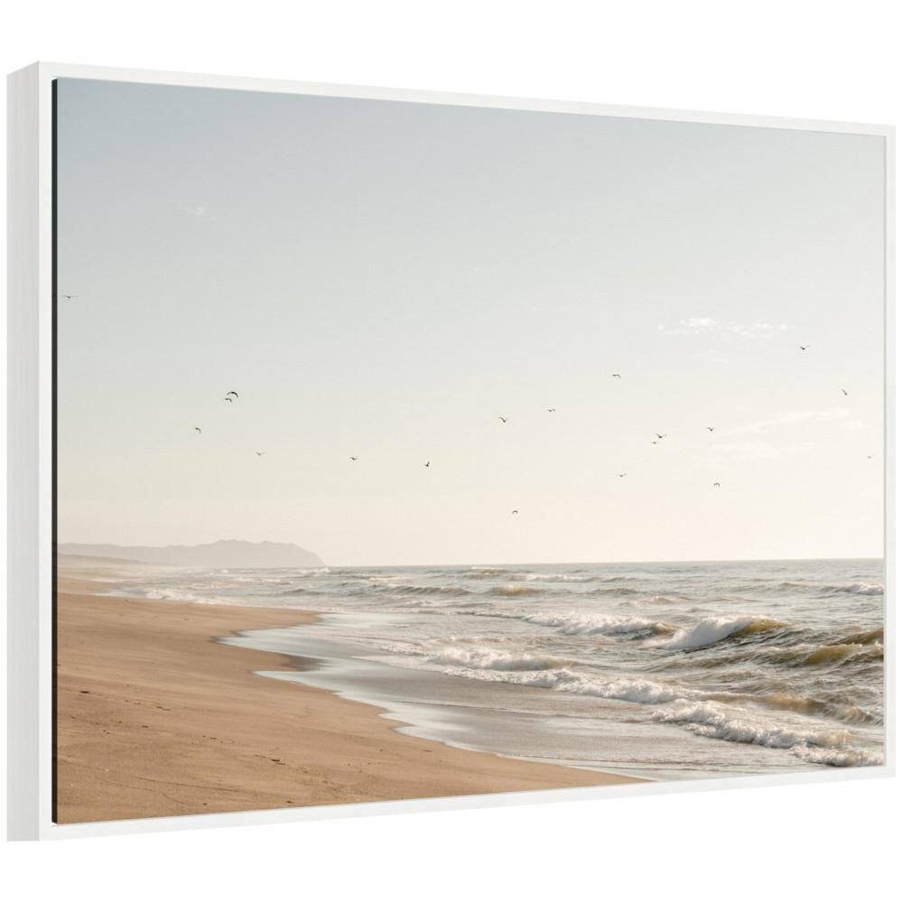 "Sylvie ""Coastal Flight"" by Crystal Lynn Collins White Framed Art Print 38 in. x 28 in." price history on PriceWatchPro