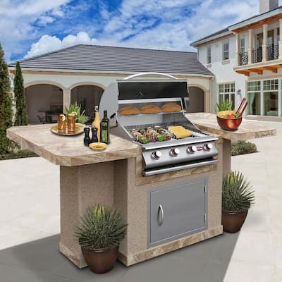 Grill Islands Outdoor Kitchens The Home Depot