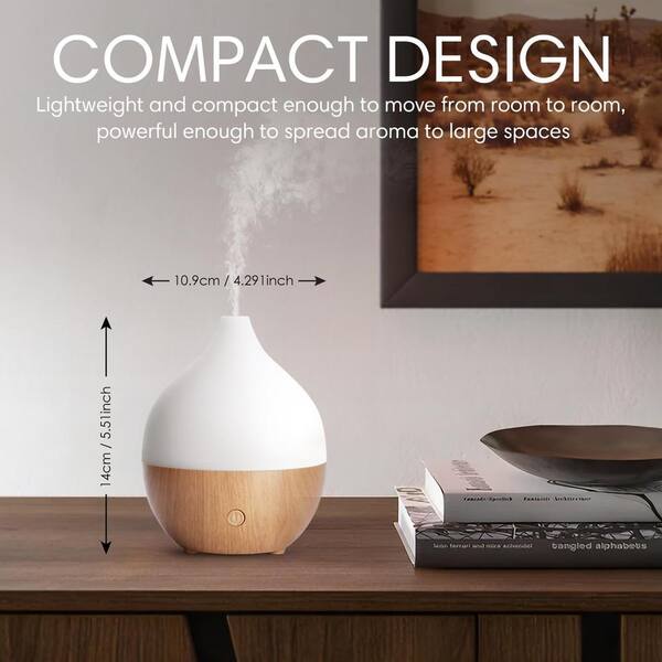 Afoxsos Essential Oil Diffuser, 100ml Small Aromatherapy Diffuser Cool Mist Humidifier W/Auto Shut-Off Function and White Lights SNPH030IN276 Afoxsos Essential Oil Diffuser, 100ml Small Aromatherapy Diffuser Cool Mist Humidifier W/Auto Shut-Off Function and White Lights SNPH030IN276