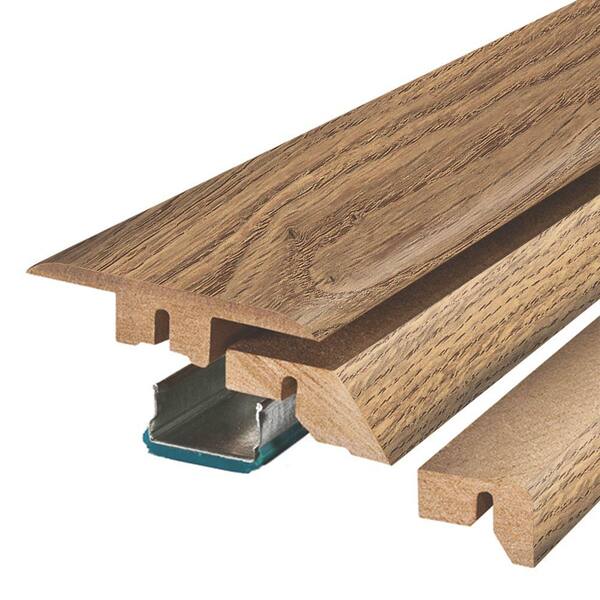 Pergo Honeysuckle Oak 3/4 in. Thick x 2-1/8 in. Wide x 78-3/4 in. Length Laminate 4-in-1 Molding
