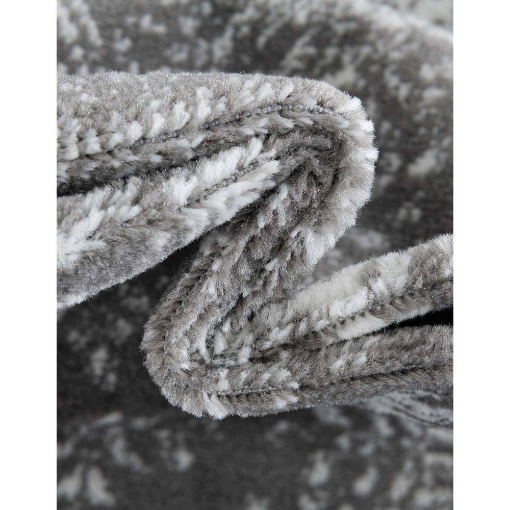 Reversible Easy Care Synthetic Area Rug in Gray and Blue