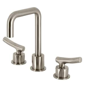 Hallerbos 8 in. Widespread Double Handle Bathroom Faucet in Brushed Nickel