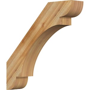 6''W x 30''D x 30''H Olympic Rough Sawn Knee Brace, Western Red Cedar