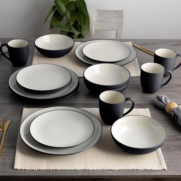Noritake Colorwave Graphite 10.5 in. (Black) Stoneware Coupe