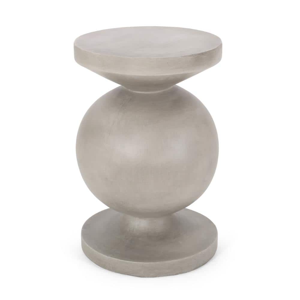 17.25 in. W x 26.5 in. H Modern Concrete End Table with Turned Pedestal, Fully Pre-Assembled price history on PriceWatchPro