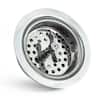 3-1/2 in. Spin and Seal Strainer Basket Replacement for Kitchen Sink Drains Stainless Steel Threaded Stopper (2-Pack)