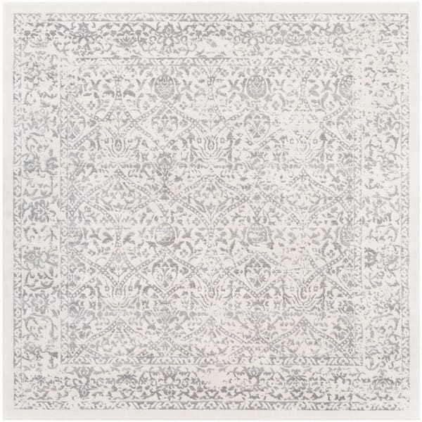 Artistic Weavers Saul White 6 ft. 7 in. x 6 ft. 7 in. Square Area Rug