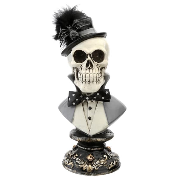 Halloween skeleton store bust pair