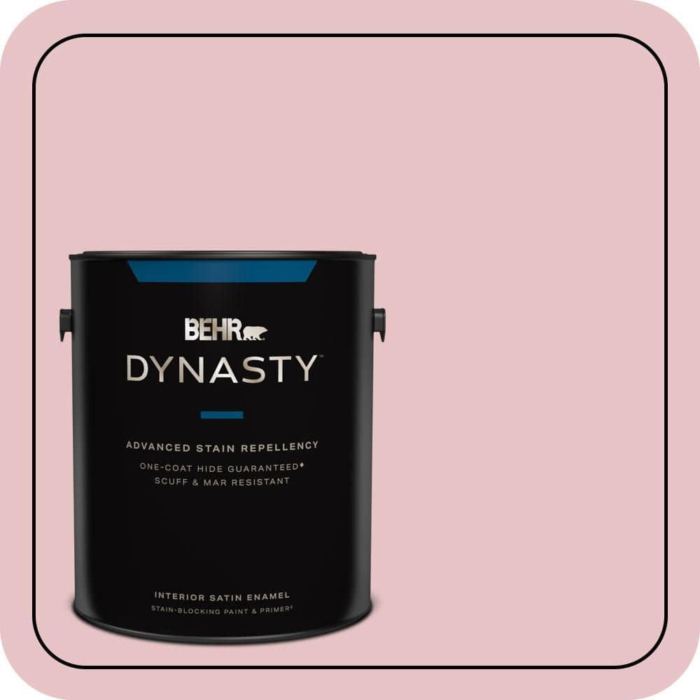 1 gal. #S140-2 Cranapple Cream Satin Enamel Interior Stain-Blocking Paint and Primer price history on PriceWatchPro