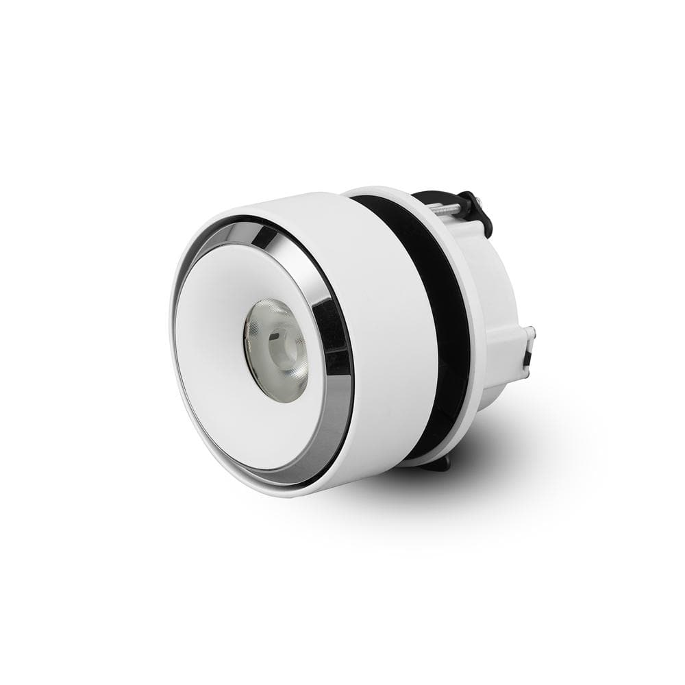 Orbit White Aluminum LED Flush Mounted Downlight