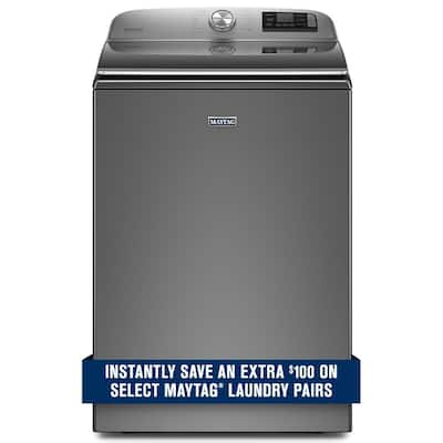 5.2 cu. ft. Smart Capable Metallic Slate Top Load Washing Machine with Extra Power, ENERGY STAR