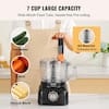 VEVOR Food Processor 9-Cup Vegetable Chopper 2-Speed 600 Watts Stainless  Steel Blade Black Electric Food Processor SPJGJ600WJXSH190NV1 - The Home  Depot