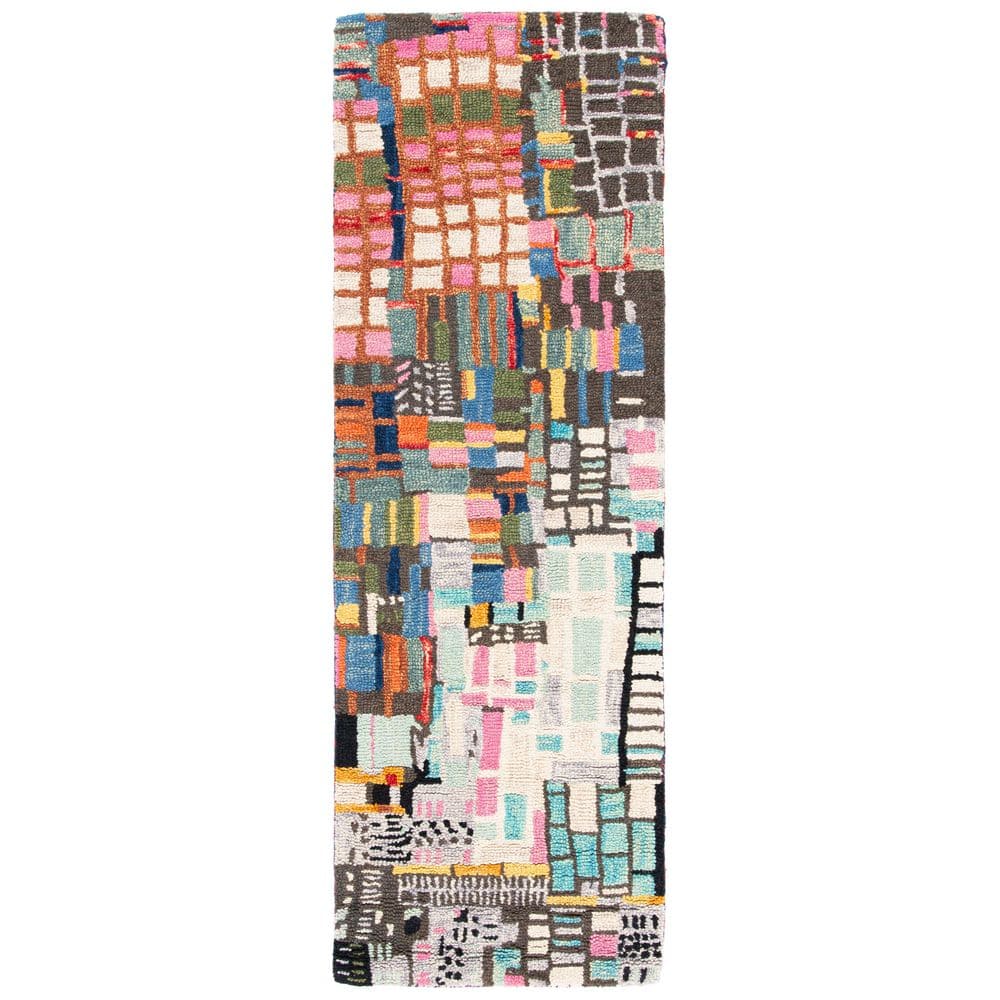 Aspen 2 X 15 Ivory/Black Abstract Runner Rug price history on PriceWatchPro
