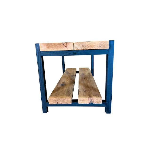 Del Hutson Designs 19.5 in. wideReclaimed Industrial Cedar Colt End Table