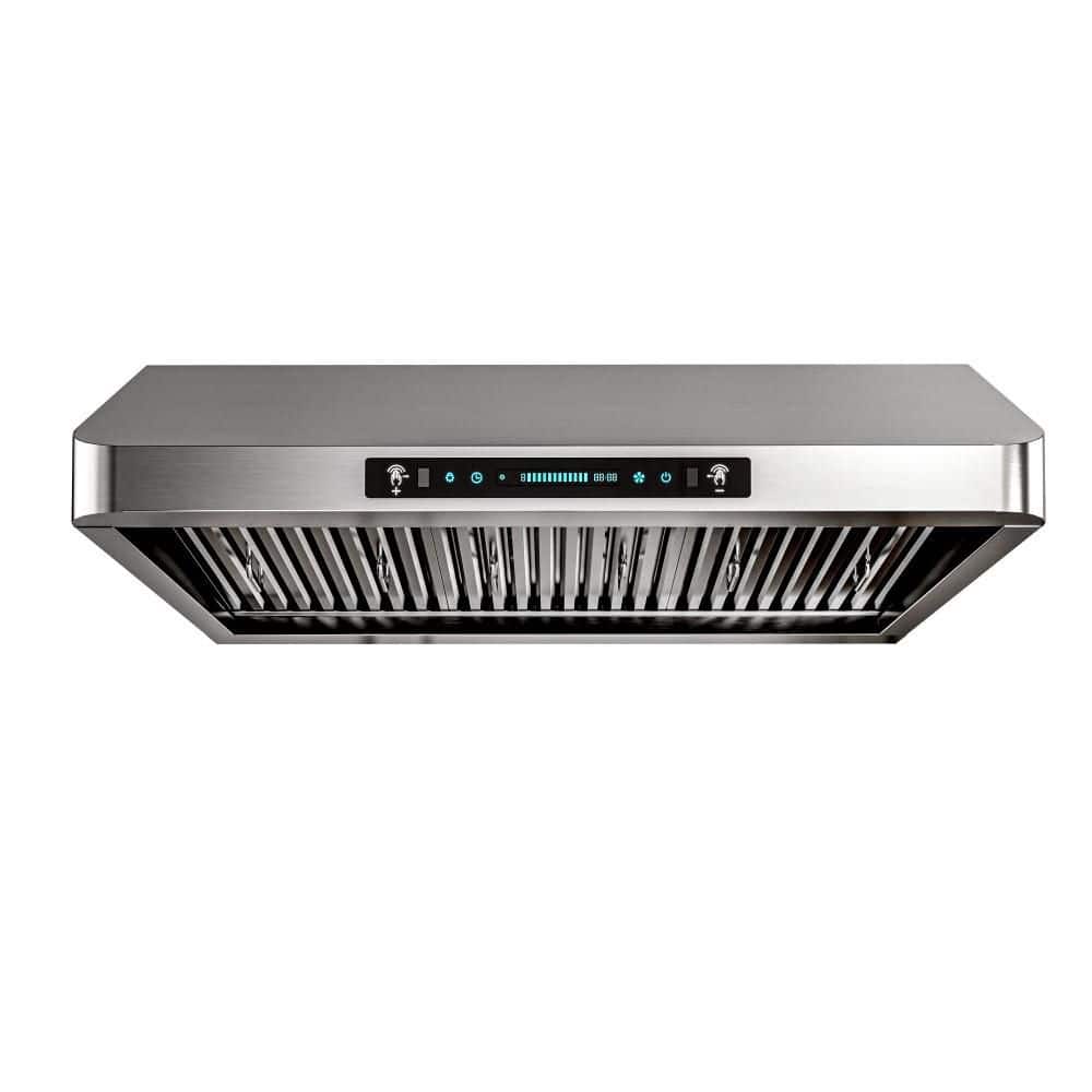 36 in. 900 CFM Ducted Under Cabinet Gesture Control Range Hood in Stainless with Baffle Filters, 2 LED price history on PriceWatchPro