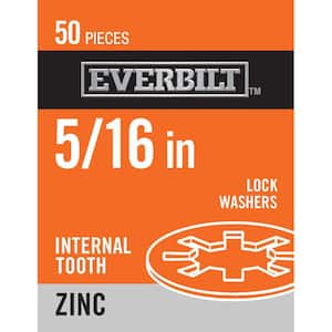 5/16 in. Zinc-Plated Steel Internal Tooth Lock Washer (50-Piece per Pack)