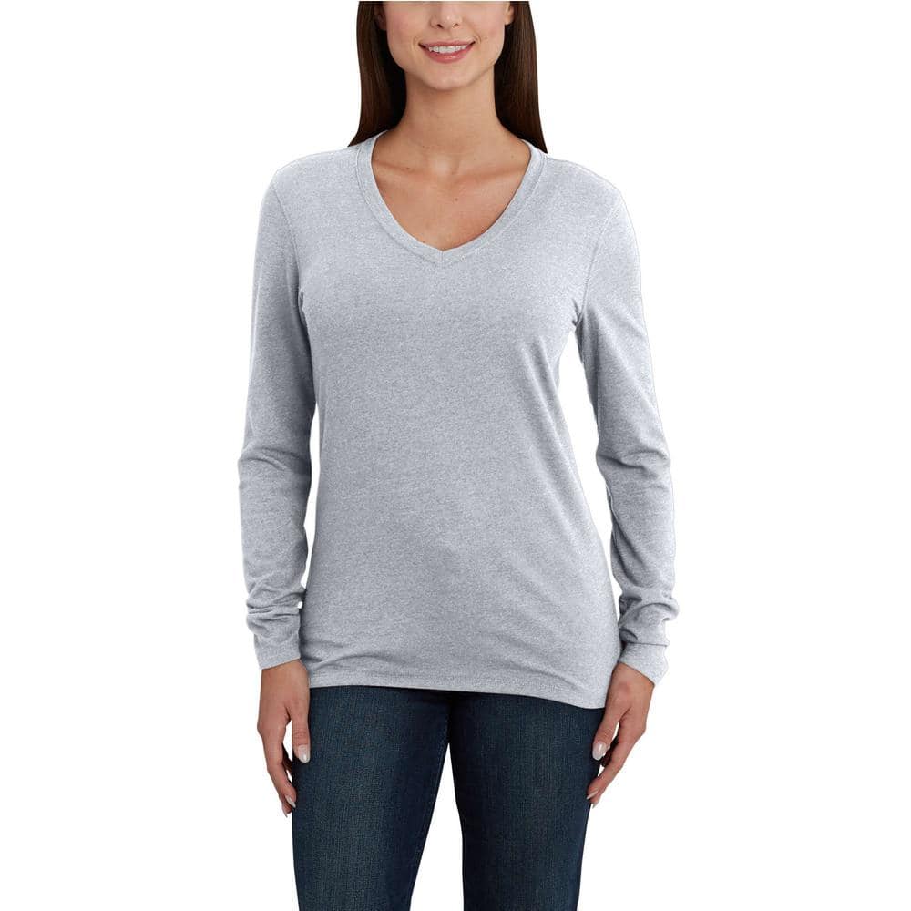 v neck long sleeve shirts womens