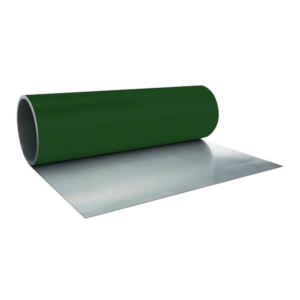 Gibraltar Building Products 20 in. x 10 ft. 29 Gauge Forest Green Galvanized Roll Valley Flashing