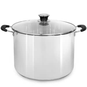 20 qt. Stainless Steel Water Bath Pressure Canner Canning and Preserving with Tempered Glass Lid