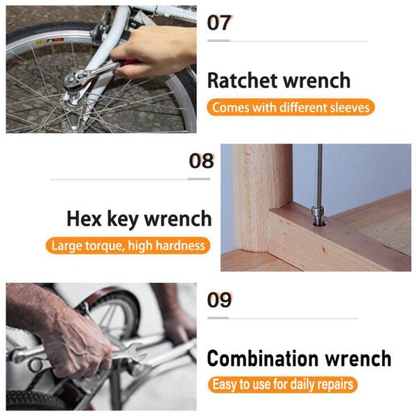 MYWISH 73-Piece Home Tool Kit with Hard Shell Carrier SF-STT
