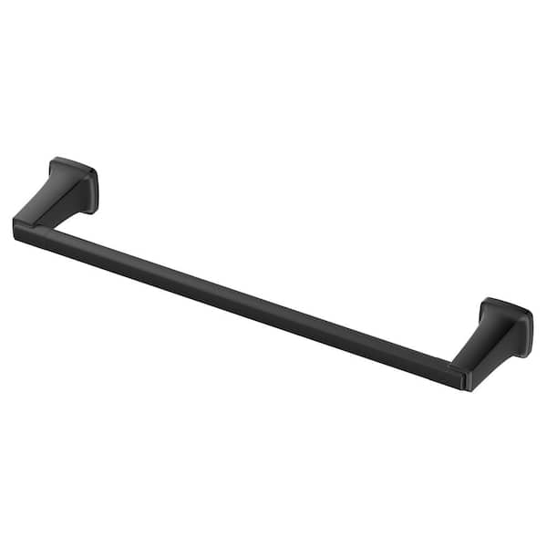 Townsend 18 in. Wall Mounted Towel Bar in Matte Black