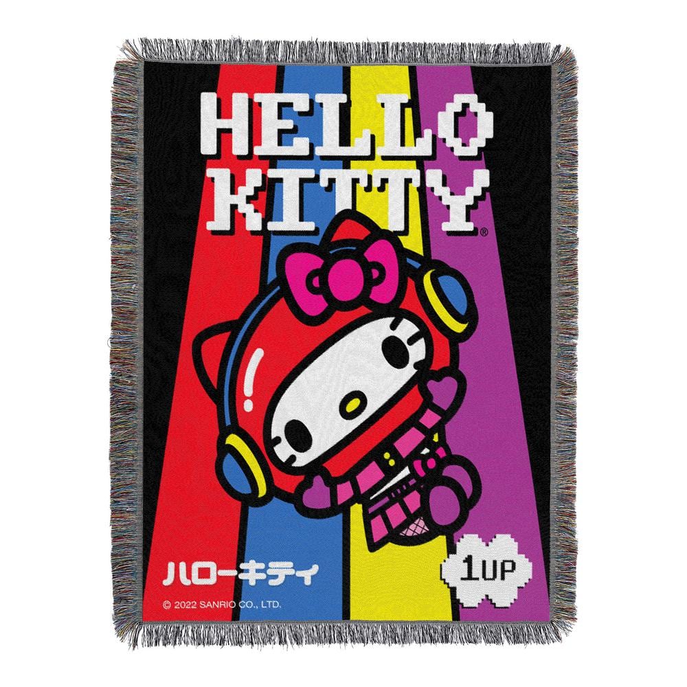 Hello Kitty Yarmulkes Toss - Minky - Plaid 