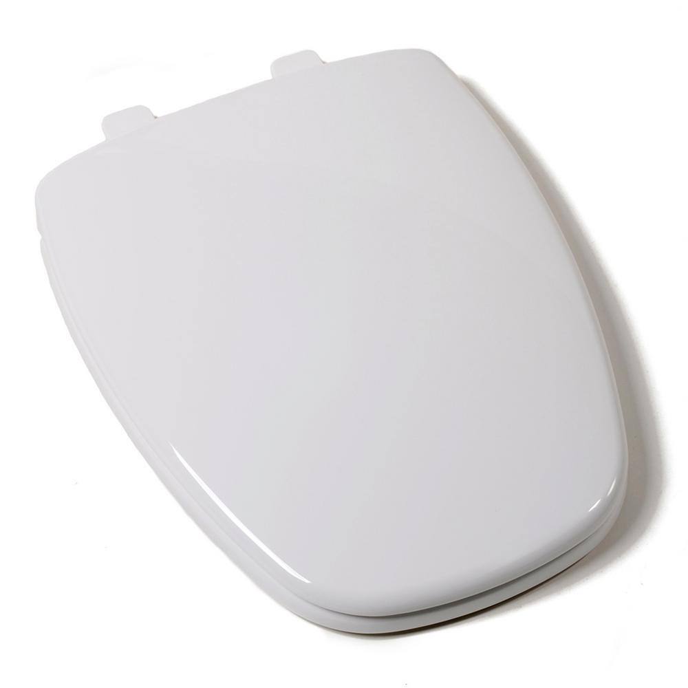 JONES STEPHENS Plastic Elongated Closed Front Toilet Seat fits Eljer