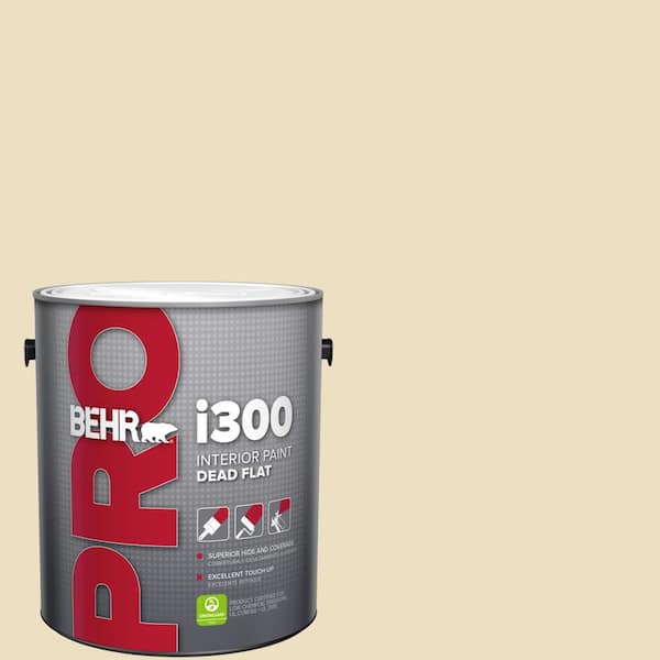 BEHR PRO 1 gal. #ECC-23-1 Golden Haystack Dead Flat Interior Paint