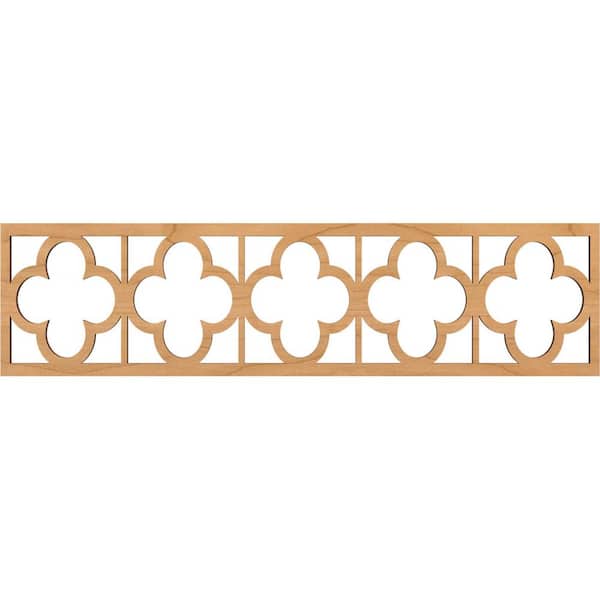 Ekena Millwork Woodall Fretwork 0.375 in. D x 47 in. W x 12 in. L Maple Wood Panel Moulding