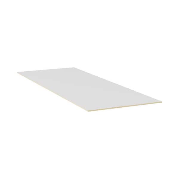 34.5 in. W x 96 in. D x 0.5 in. H in White Shaker Kitchen Island Panel