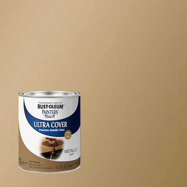 Rust-Oleum Painter's Touch 32 oz. Ultra Cover Metallic Gold General Purpose Paint (Case of 2)