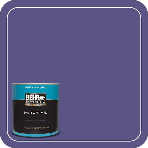 BEHR PREMIUM PLUS 1 qt. #PPU16-01 Aurora Splendor Satin Enamel Exterior Paint & Primer