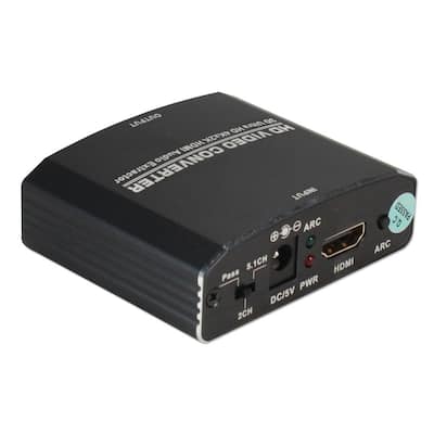 HDMI 4K Audio De-Embedder/Extractor with HDMI Pass Through Port