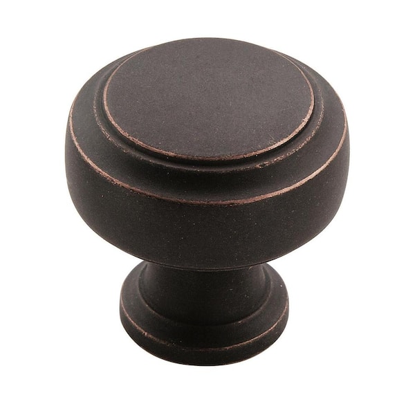 Amerock Highland Ridge 1-3/16 in. (30mm) Classic Dark Oiled Bronze Round Cabinet Knob