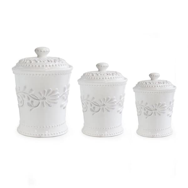 Scratch & Dent Country White Mom's Baking Co. Ceramic Cookie Jar Canister -  Things2Die4