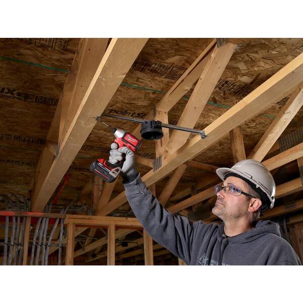 Milwaukee - M18 18-Volt Lithium-Ion Brushless Cordless 1/4 in. Cordless Impact Driver Kit W/(2) 2.0Ah Batteries, Charger & Hard Case