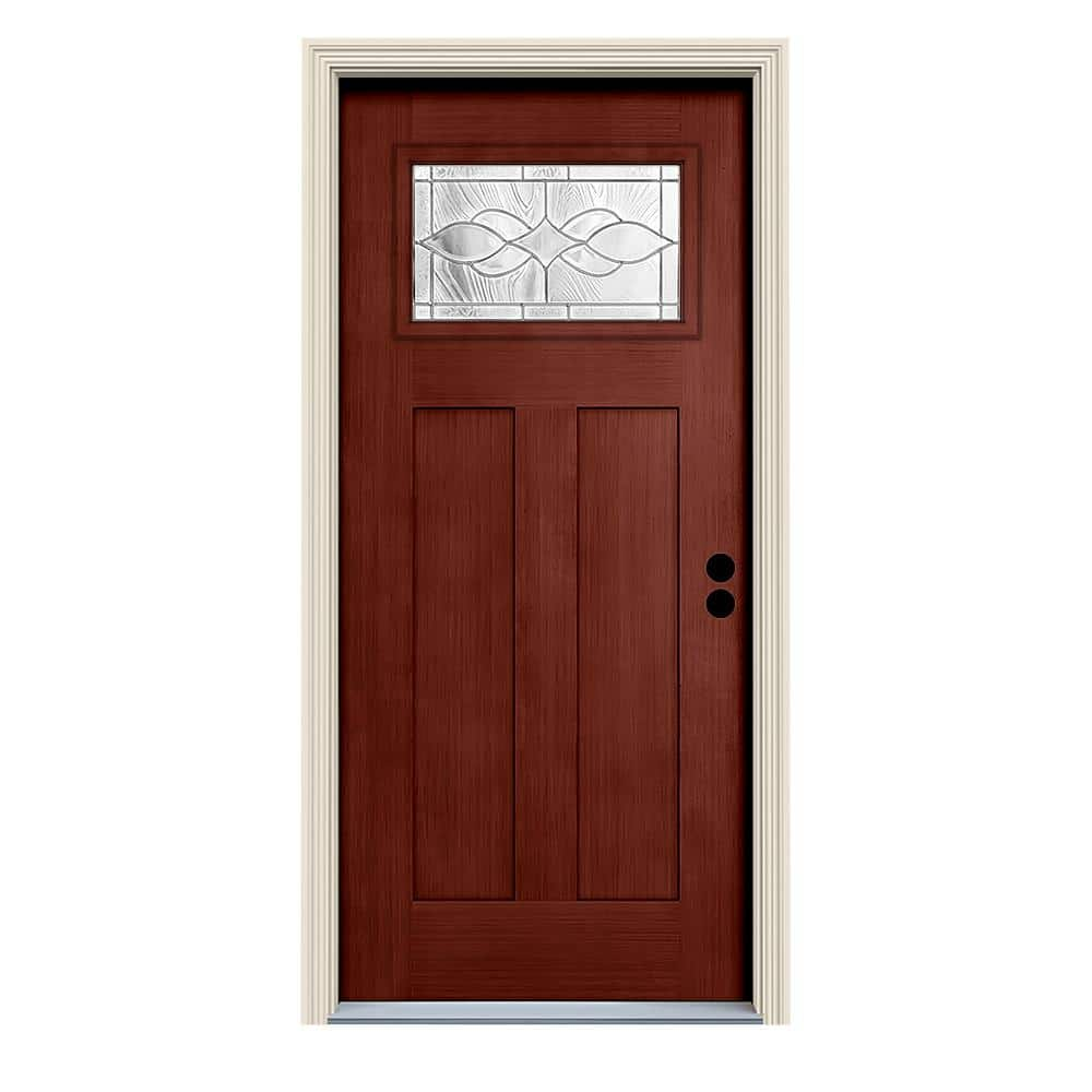 jeld-wen-36-in-x-80-in-black-cherry-left-hand-1-lite-craftsman