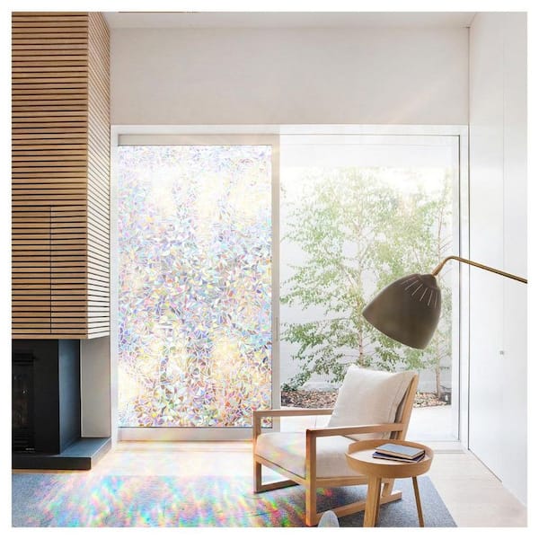 35.4 in. x 78.7 in. Decorative and Privacy 3D Window Film