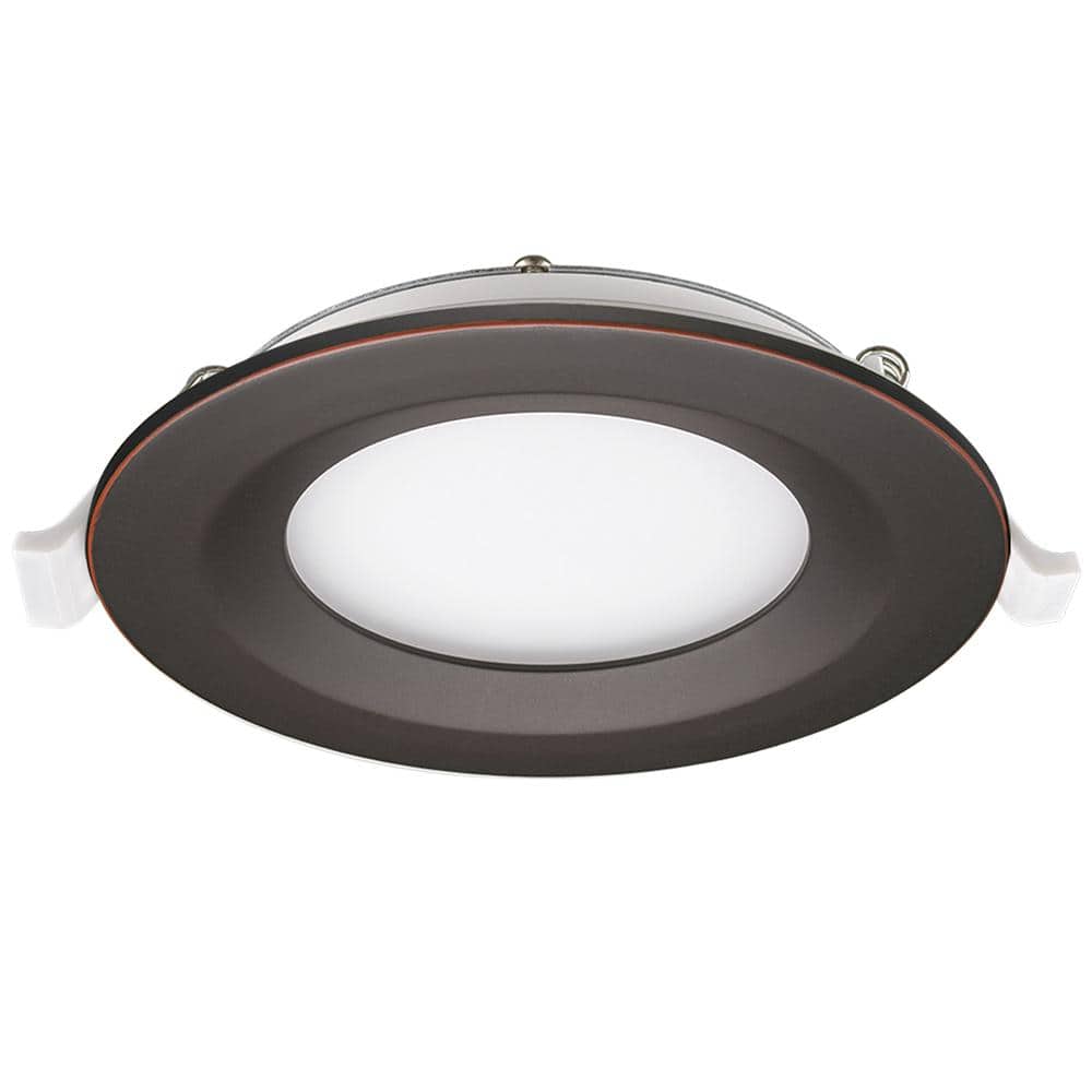 4 in. Adjustable CCT Integrated LED Canless Recessed Light Oil Rubbed Bronz