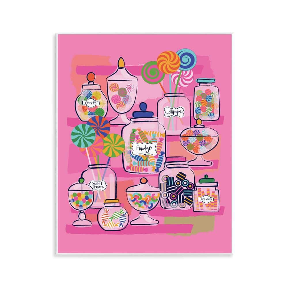 Bright Candy Jars by Lisa Perry Whitebutton Unframed Food Graphic Art Print 14 in. x 11 in. price history on PriceWatchPro