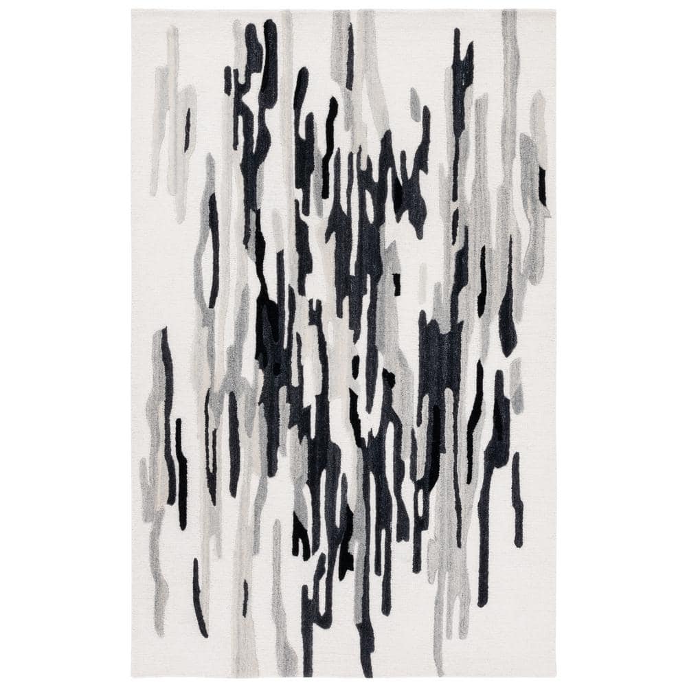 Rodeo Drive Ivory/Black 8 ft. x 10 ft. Abstract Area Rug price history on PriceWatchPro