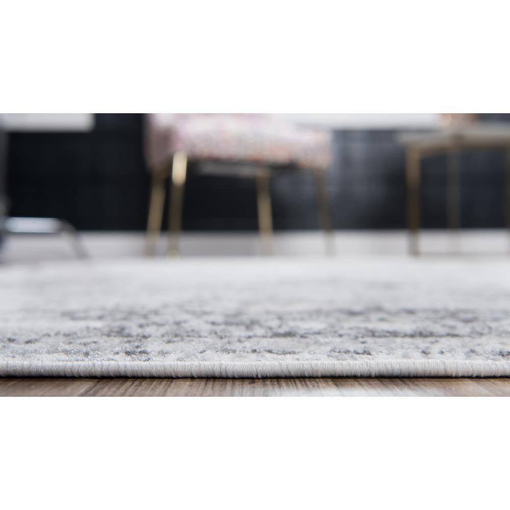 Sofia Collection Reversible Gray Indoor Area Rug