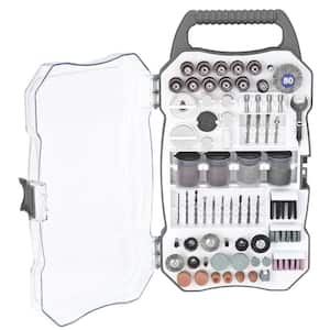 Universal Rotary Tool Accessory Set with Durable Carrying Case (208-Piece)