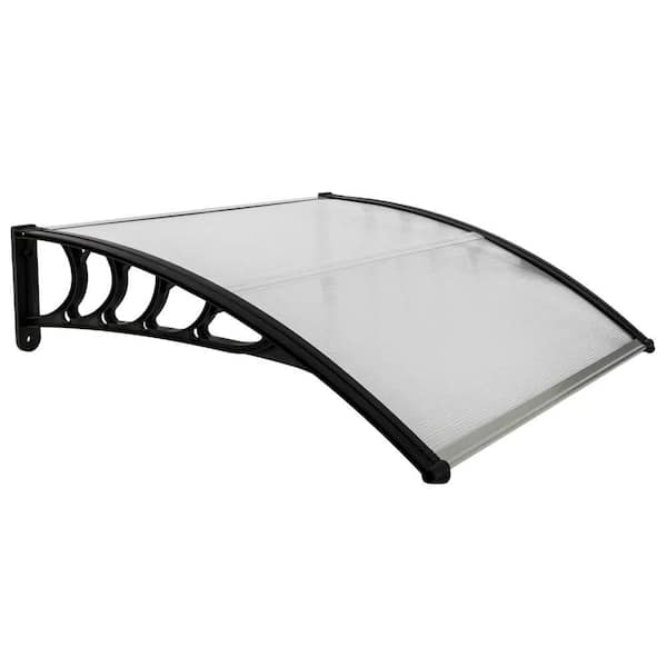 40 in. x 40 in. Back Door Canopy Polycarbonate Window Door Awning Outdoor Patio Shelter