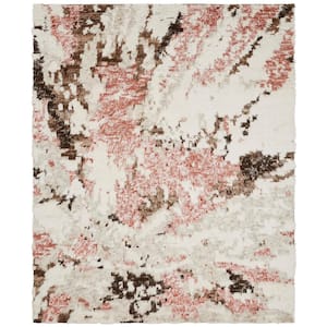 Brown/Blush Multi-Colored 9 ft. 6 in. x 13 ft. 6 in. Area Rug