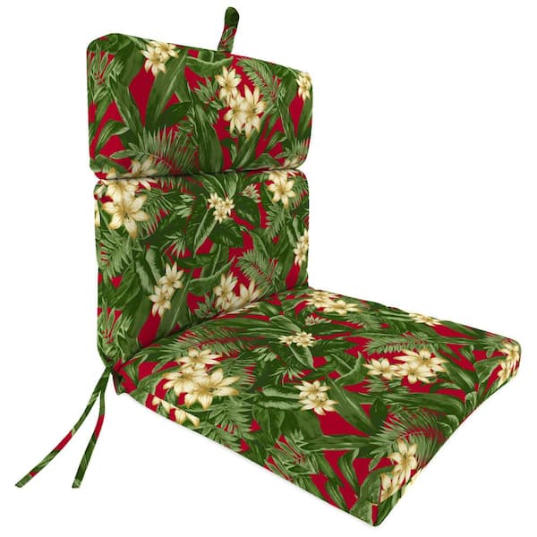 44 in. L x 22 in. W x 4 in. H Rectangular Outdoor Chair Cushion in Acadia Red