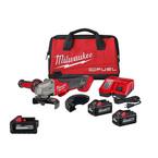 M18 FUEL 18V Lithium-Ion Brushless Cordless 4-1/2 in./5 in. Braking Grinder Kit w/Paddle Switch & (3) 6.0 Batteries